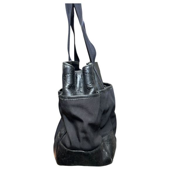 Gucci Guccissima Tote Bag Black Leather GG Pattern Shoulder Bag 161770 - Picture 7 of 10
